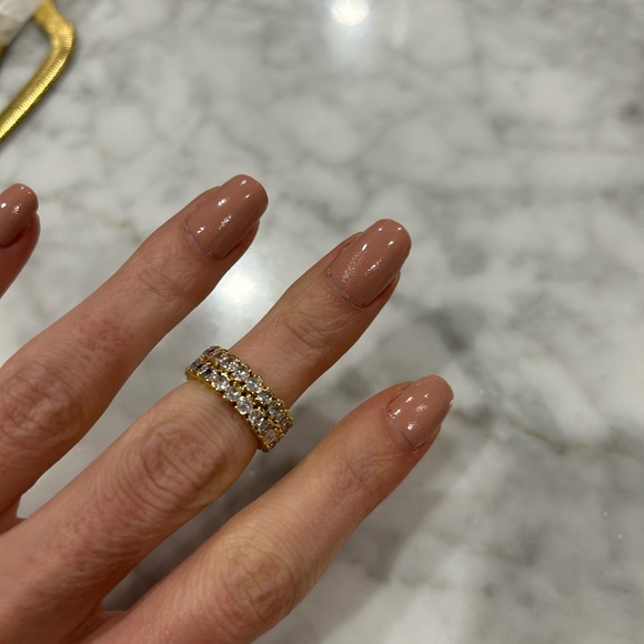 Double stack crystal ring - Picture 2 of 4